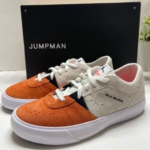 NEW Nike Air Jordan Series .02 Dear Deloris Suede Men’s Shoes Sail/Orange 9, 9.5